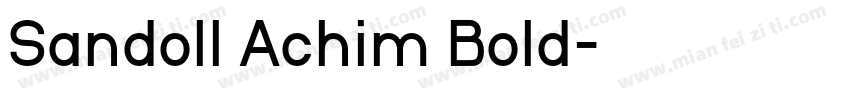 Sandoll Achim Bold字体转换